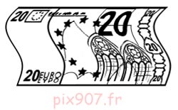 PIX907 - billet de 20 euros