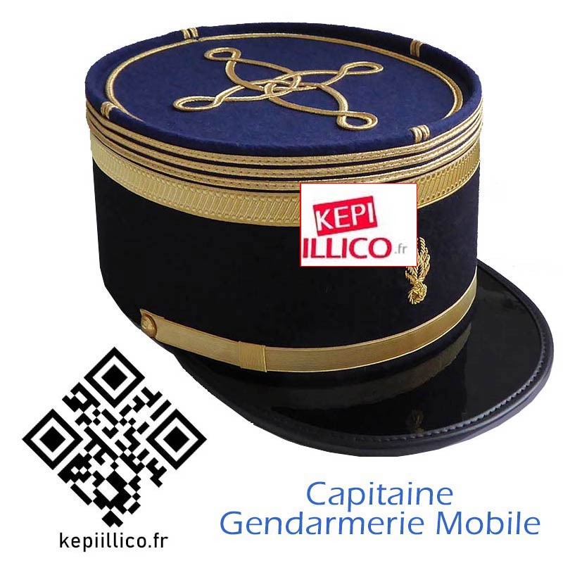 kepi capitaine gendarmerie mobile - kepiillico.fr