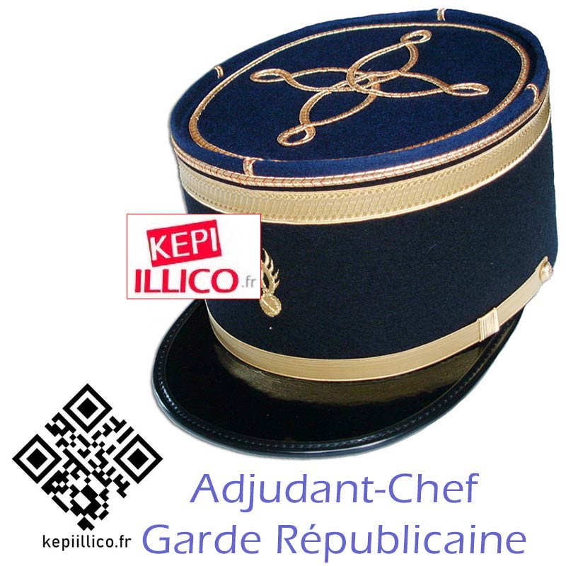 Képi Adjudant-chef garde républicaine -KEPIILLICO.FR