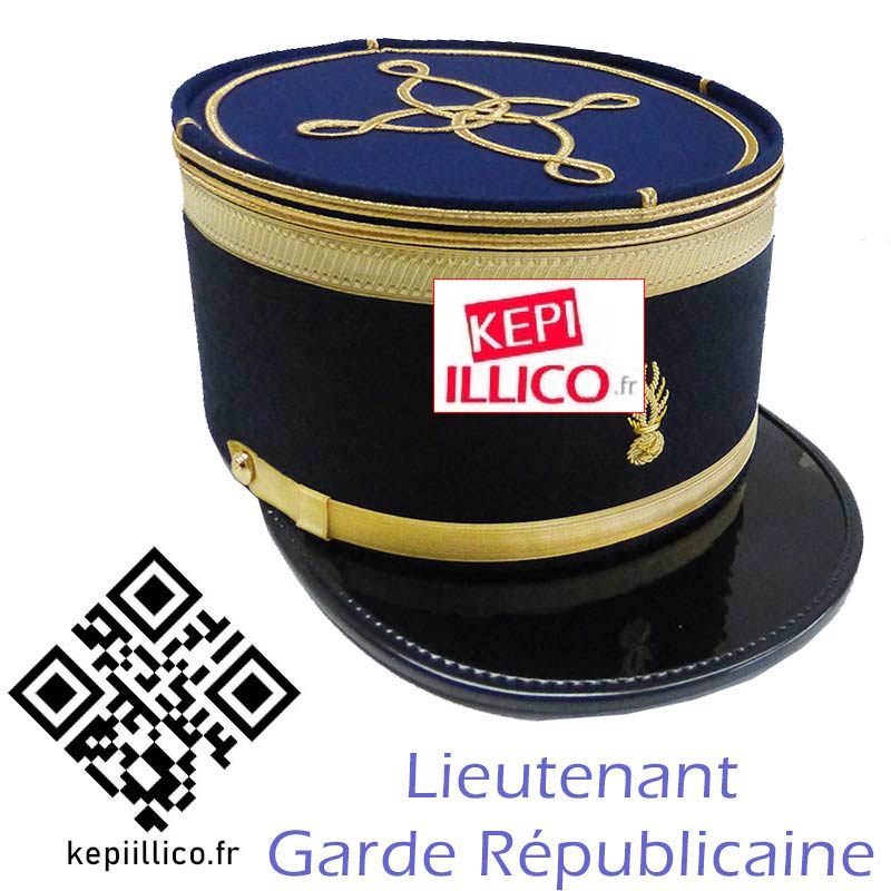 Képi Lieutenant garde républicaine - KEPIIKKICO.FR