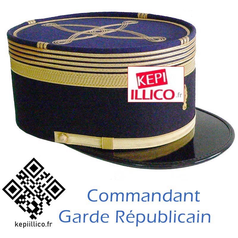 Képi Commandant Chef d'escadron garde républoicaine - KEPIILLICO.FR