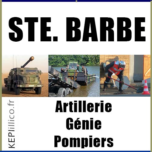 KEPIillico.fr marque STE BARBE - Artillerie Génie Pompiers
