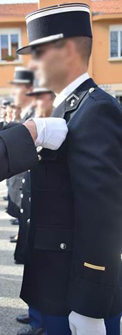 Képi Adjudant départementale - remise de médaille