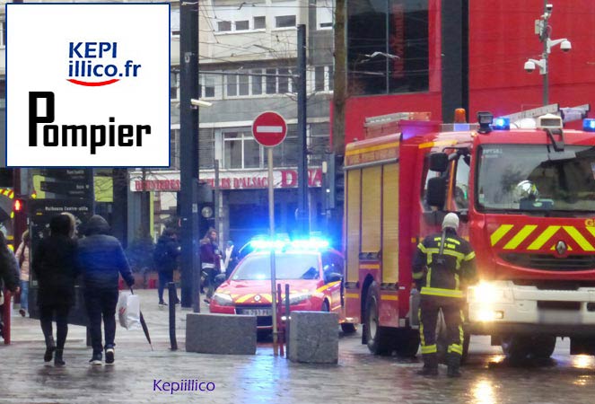 MARQUE POMPIER - KEPI POMPIER